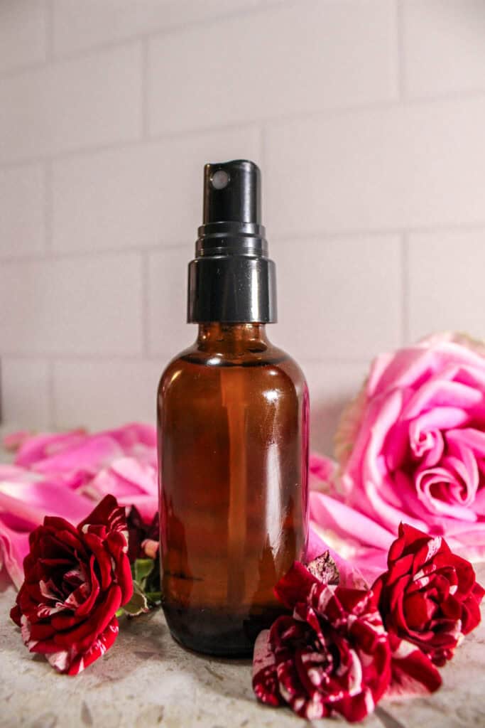 long view of rose hydrosol