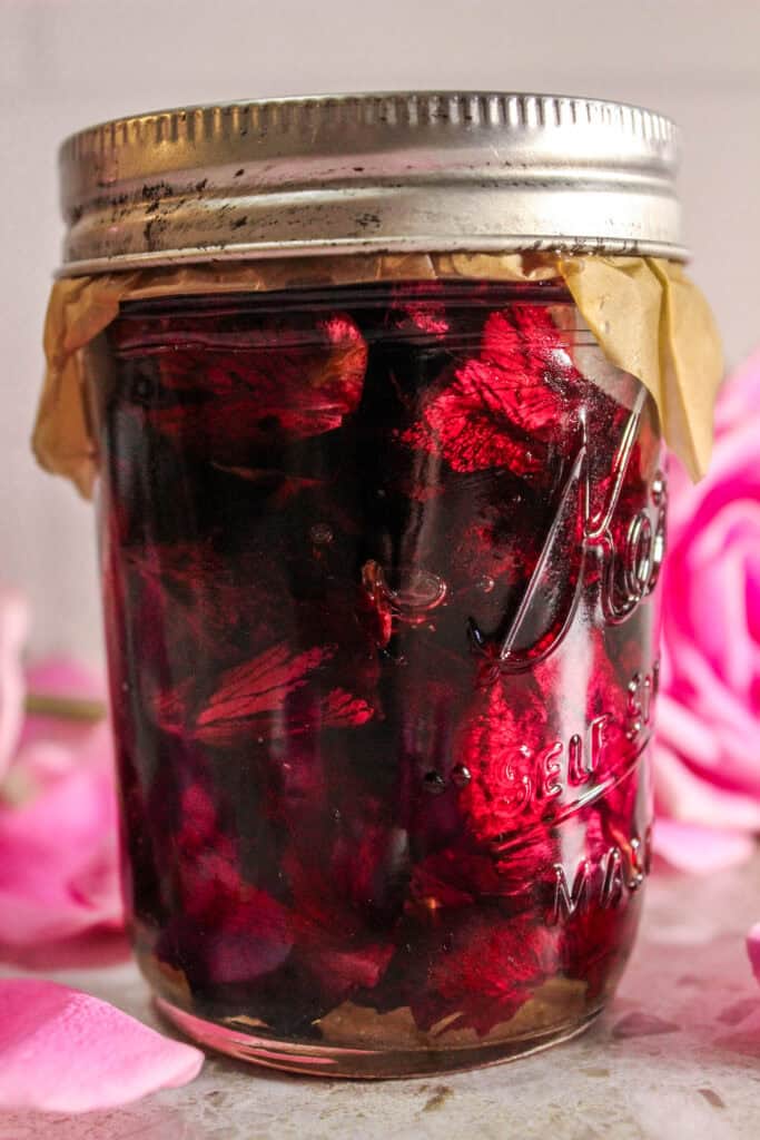 long view of rose oil 