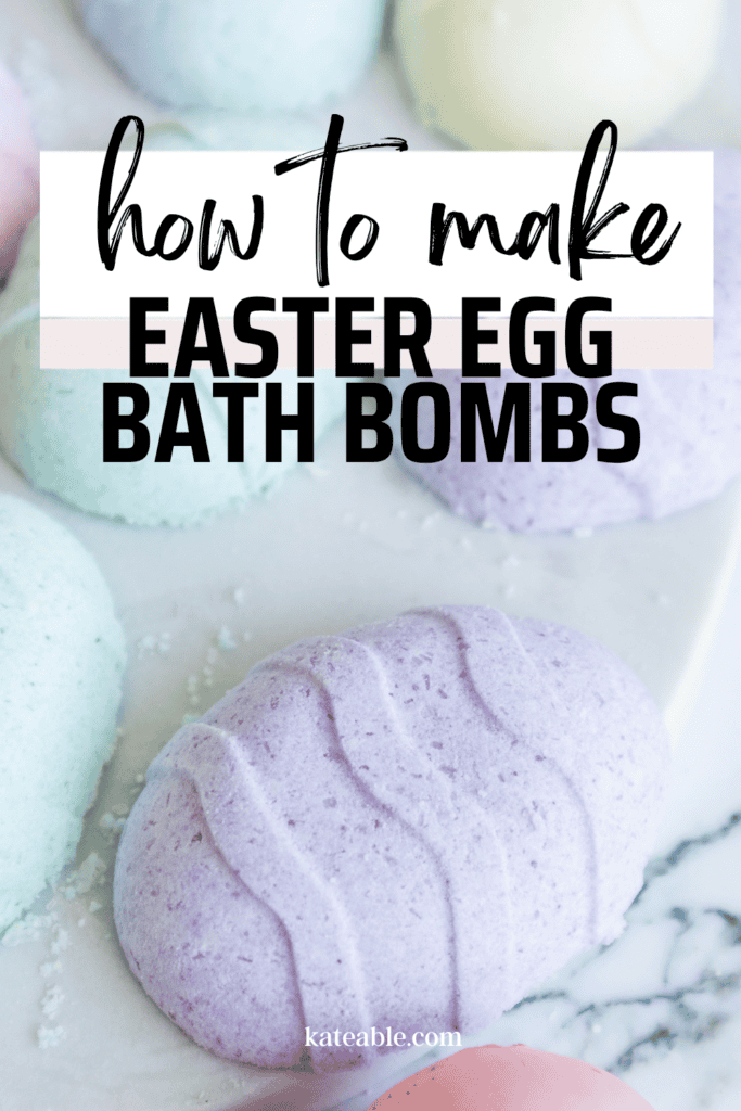 DIY Easter Egg Bath Bombs pin image