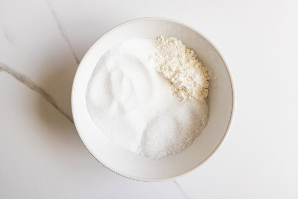 dry ingredients all together in a bowl