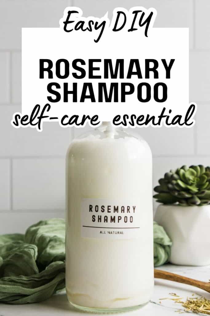 Rosemary Shampoo pin image.