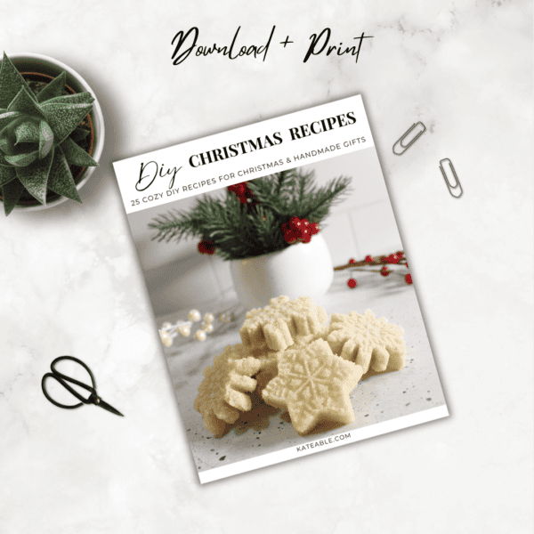 Christmas Themed DIY Recipe Book