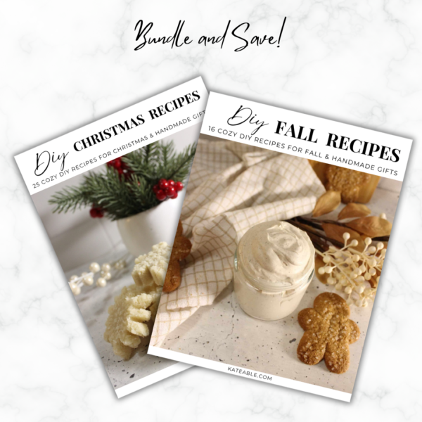 Fall and Christmas DIY Recipe Books Bundle