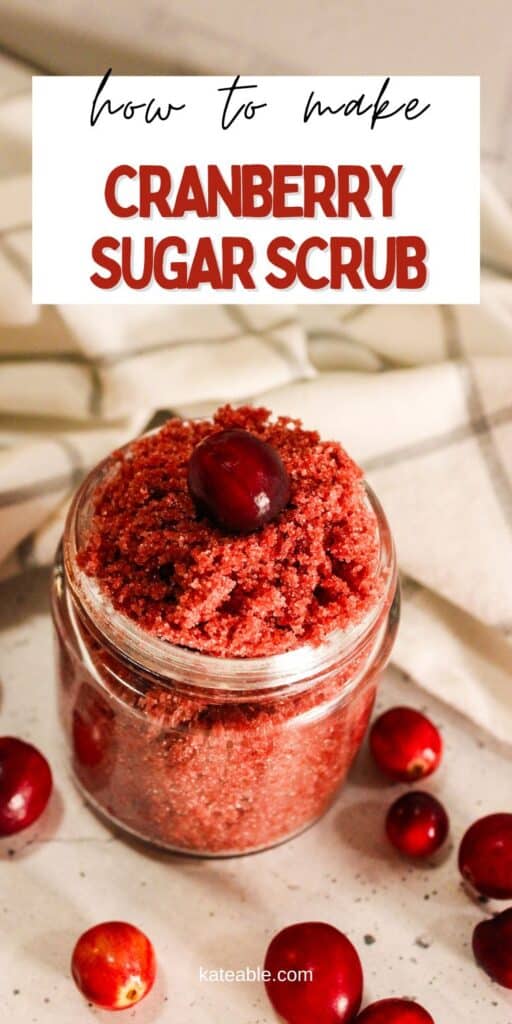 Cranberry Sugar Scrub pin image.