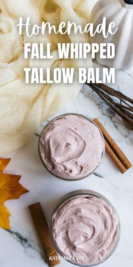 Fall Whipped Tallow Balm pin image.